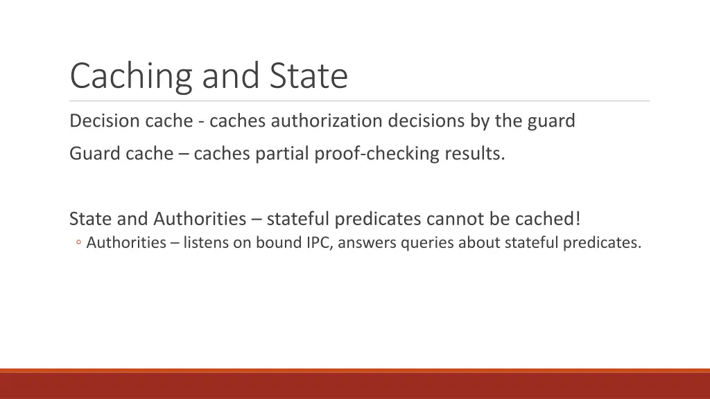 caching and state