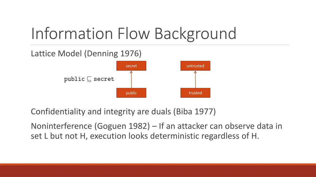 information flow background