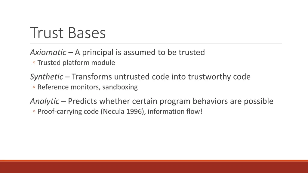 trust bases