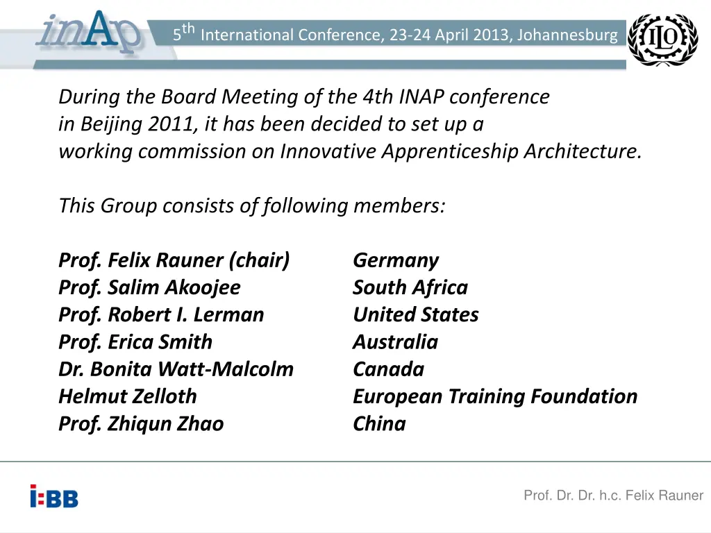 5 th international conference 23 24 april 2013 1