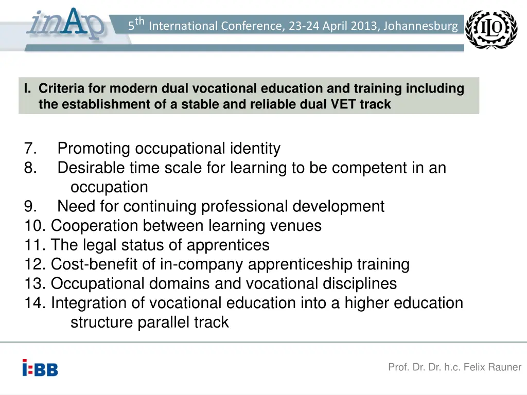 5 th international conference 23 24 april 2013 5