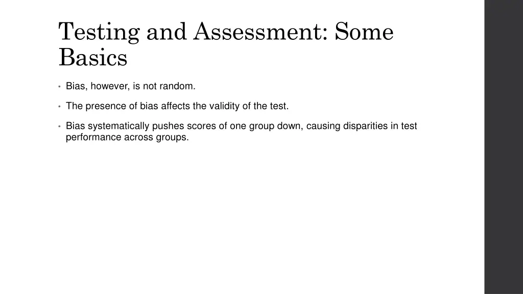 testing and assessment some basics 1