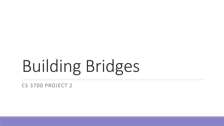 building bridges