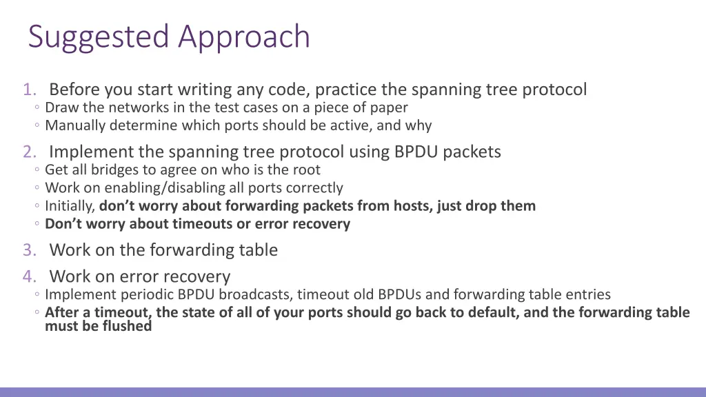 suggested approach