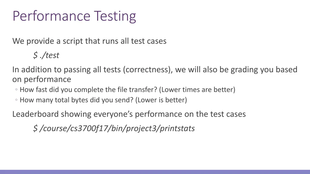performance testing