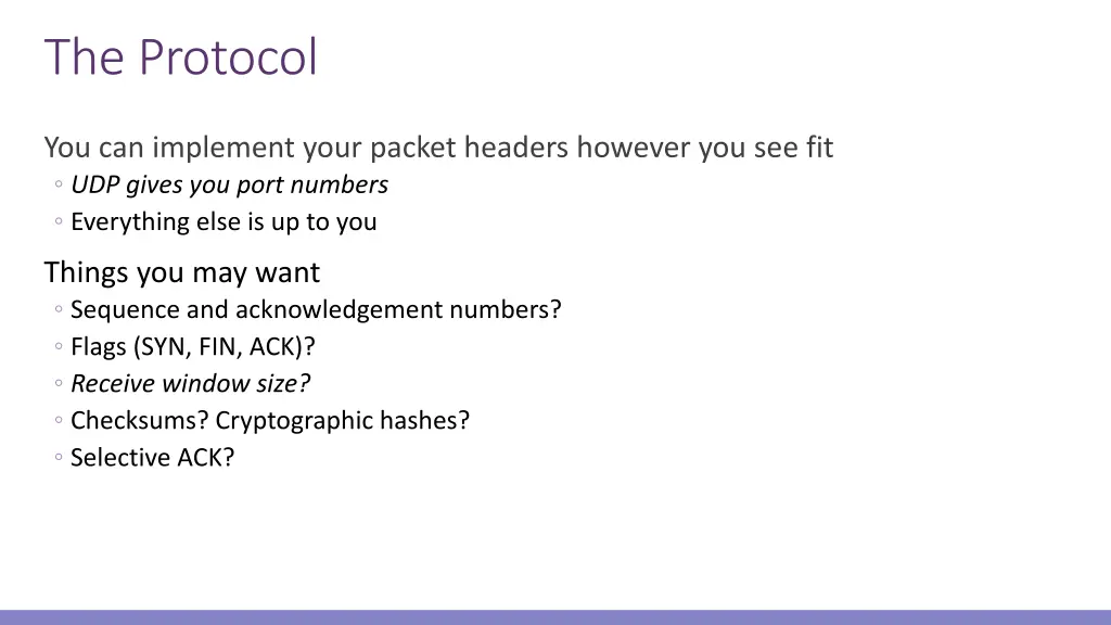 the protocol