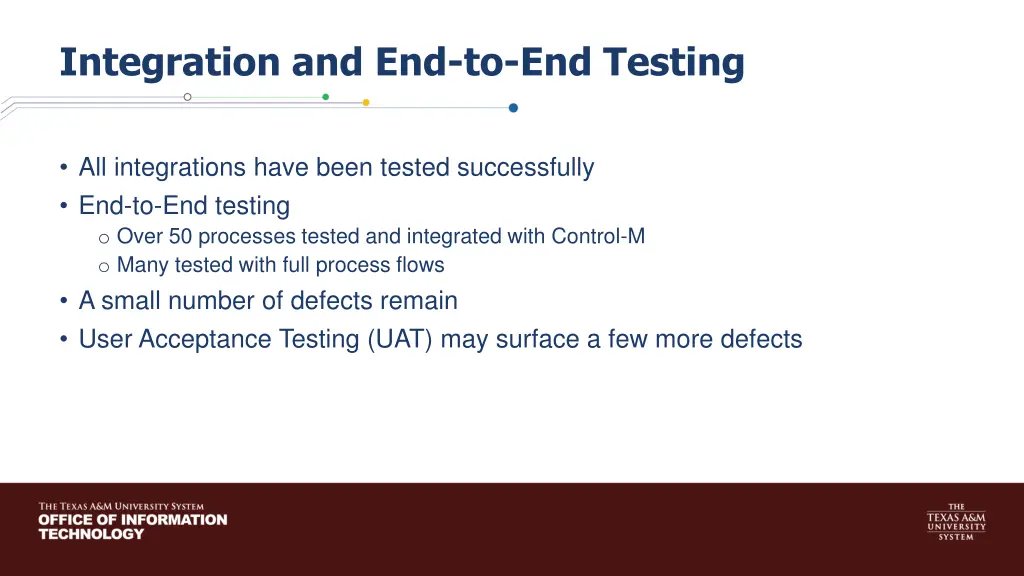 integration and end to end testing