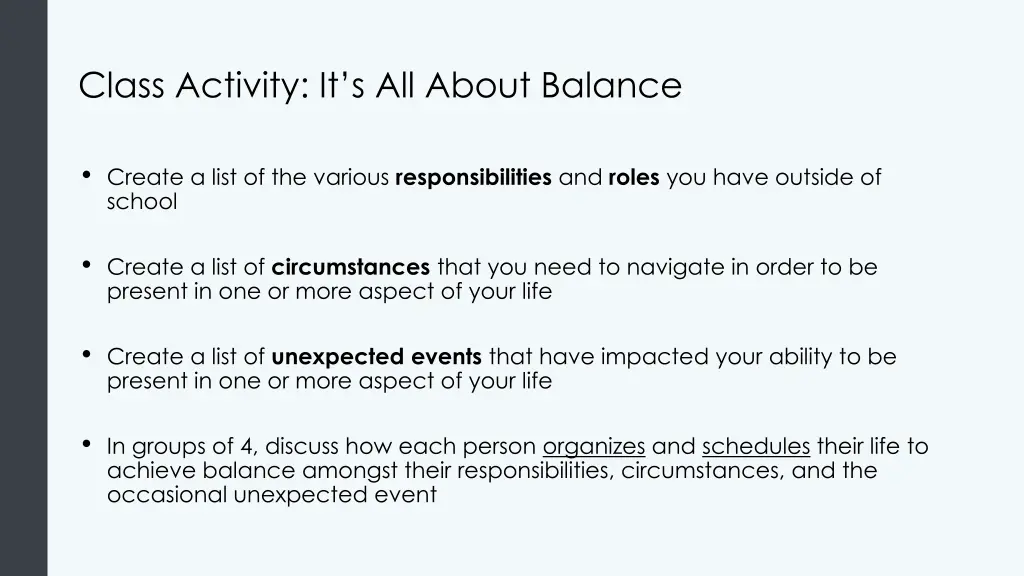 class activity it s all about balance