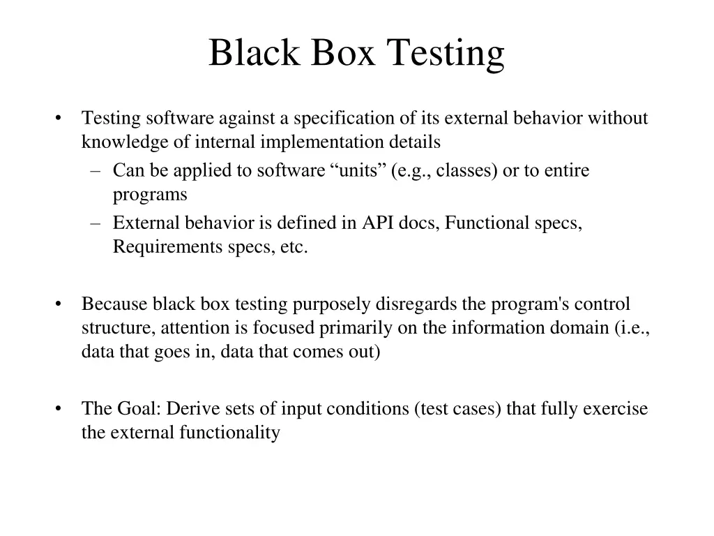 black box testing 1