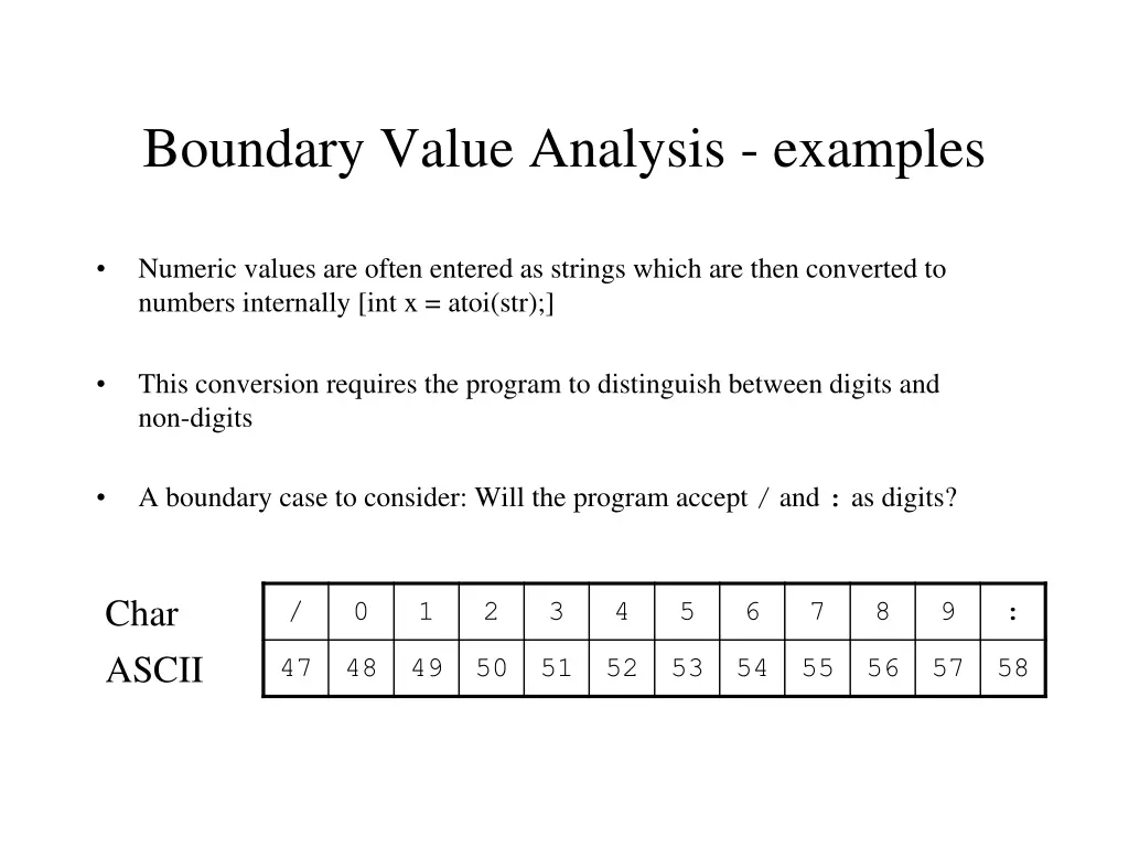 boundary value analysis examples 3