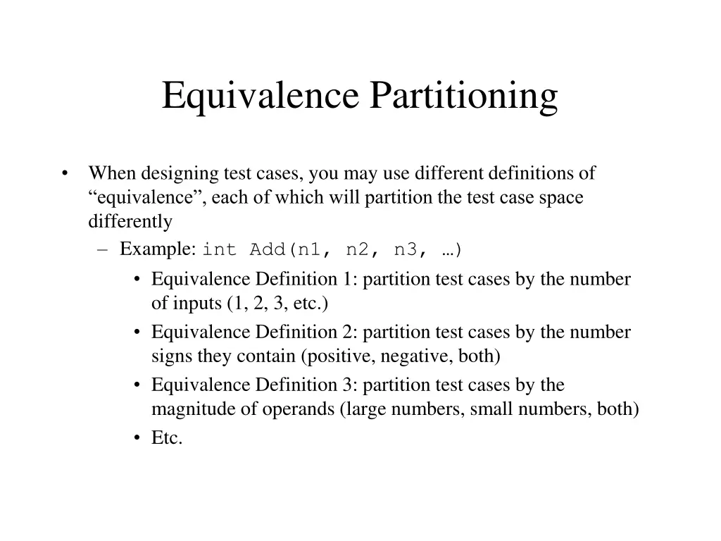 equivalence partitioning 5