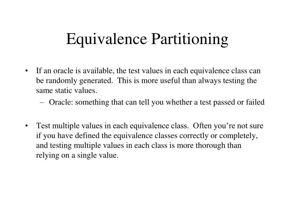 equivalence partitioning 7