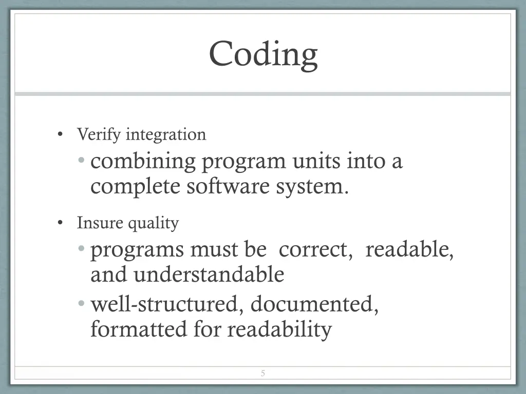 coding
