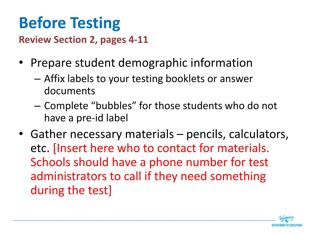 before testing review section 2 pages 4 11 1