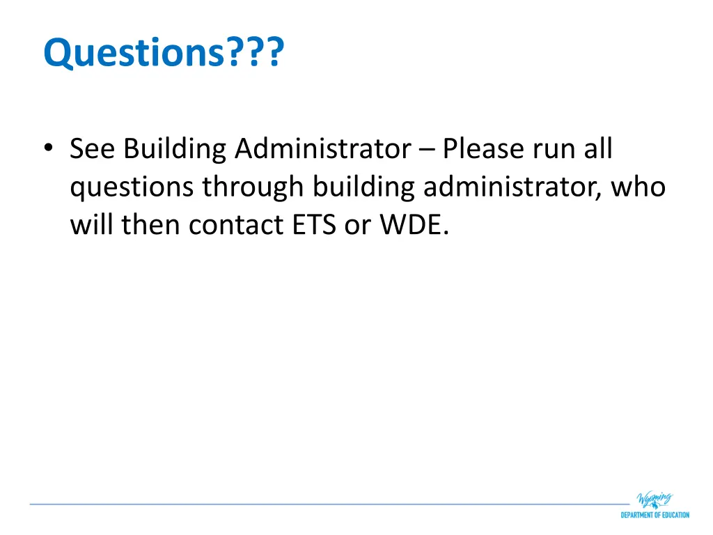 questions