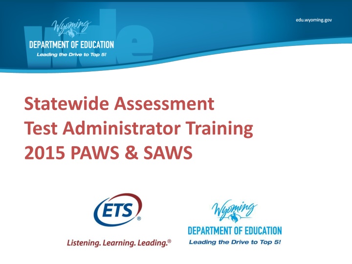 statewide assessment test administrator training