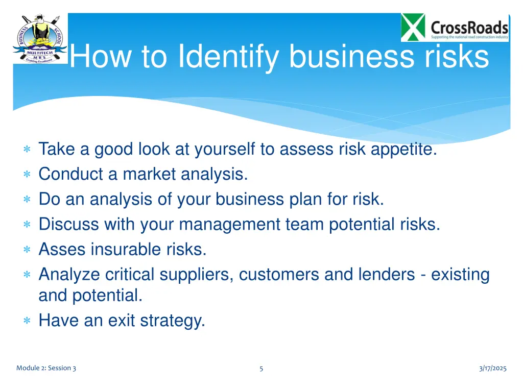 how to identify business risks