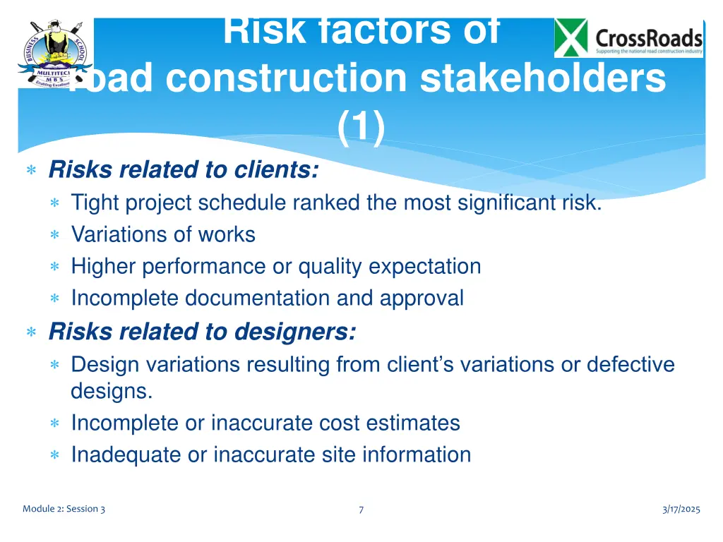 risk factors of