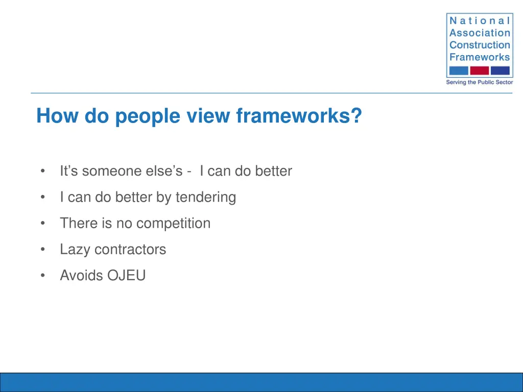 how do people view frameworks
