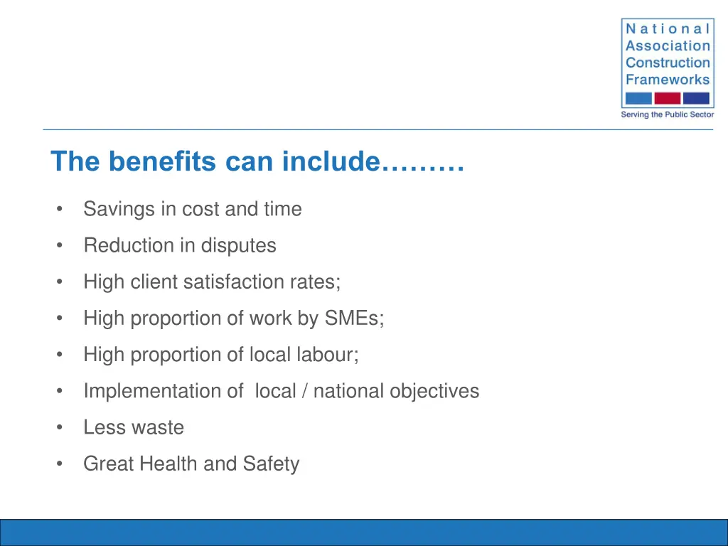 the benefits can include
