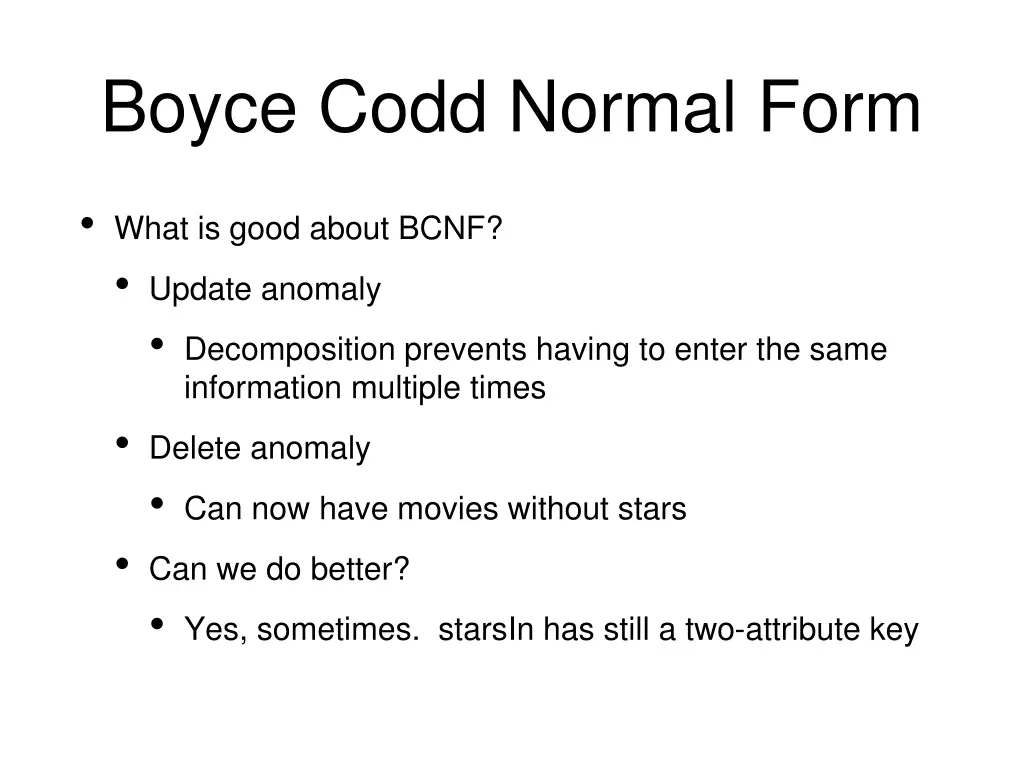 boyce codd normal form 1