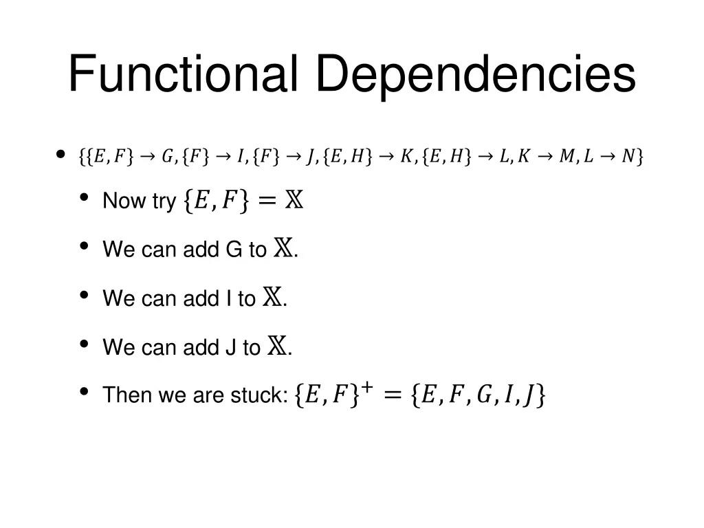 functional dependencies 14