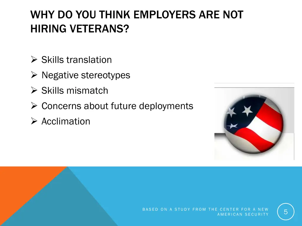 why do you think employers are not hiring veterans