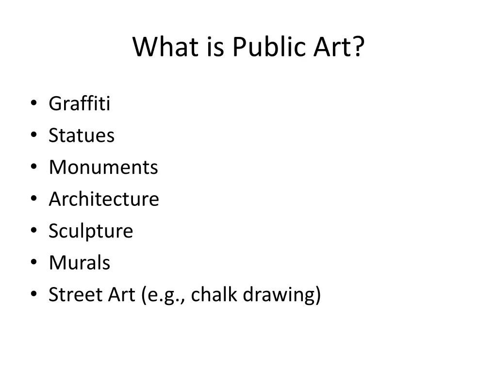 what is public art