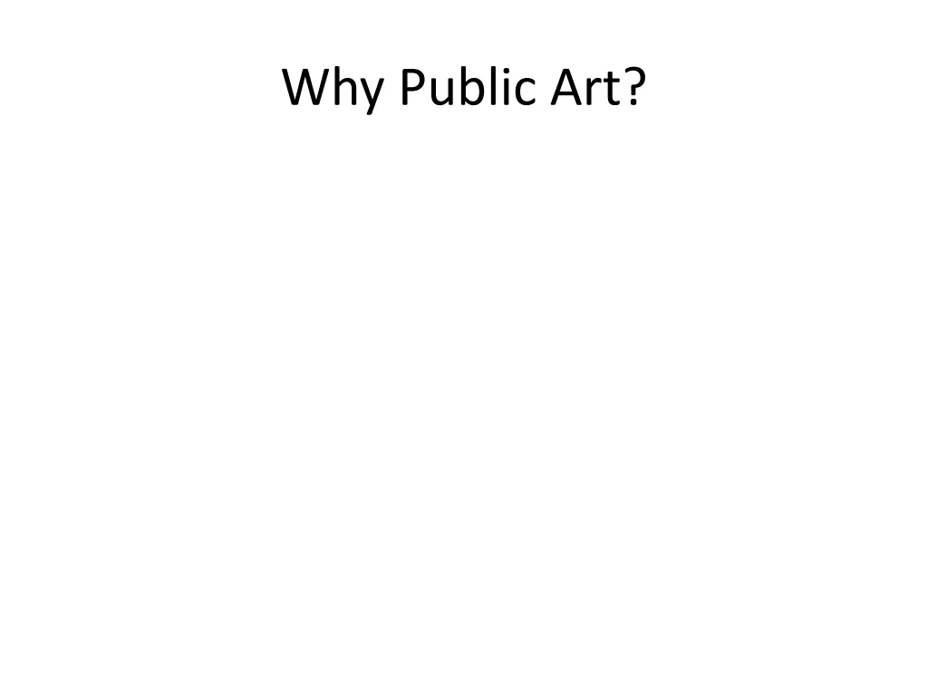 why public art