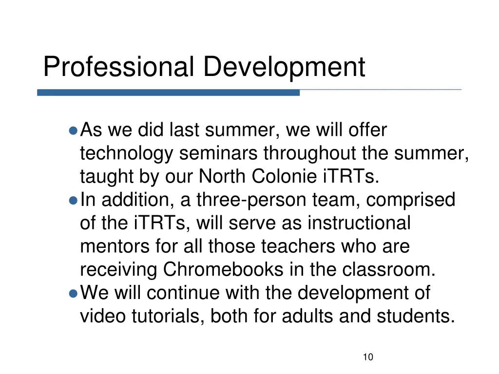 professional development