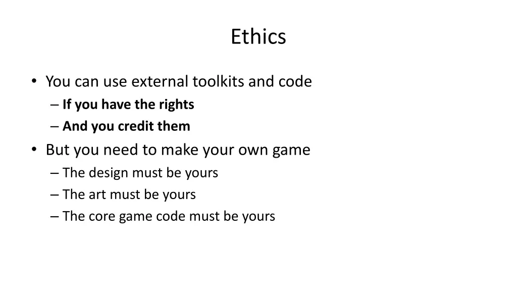 ethics