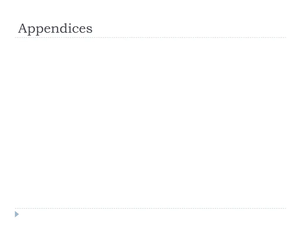 appendices