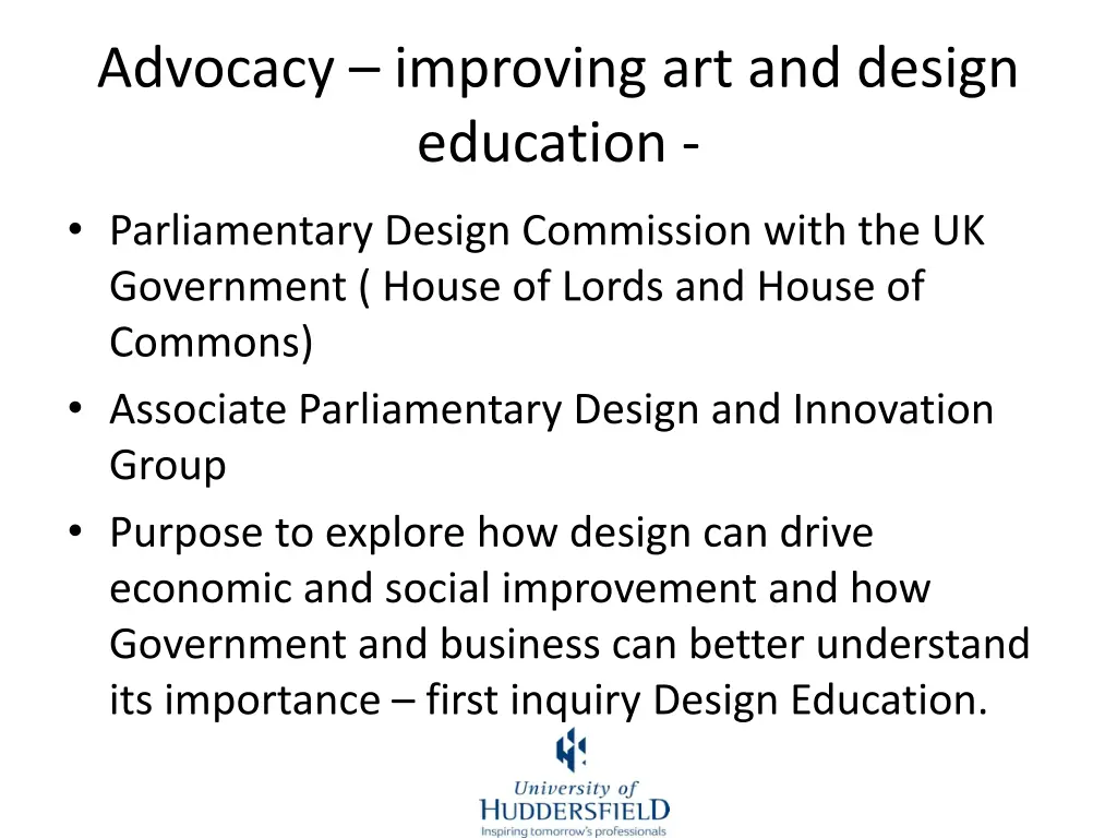 advocacy improving art and design education