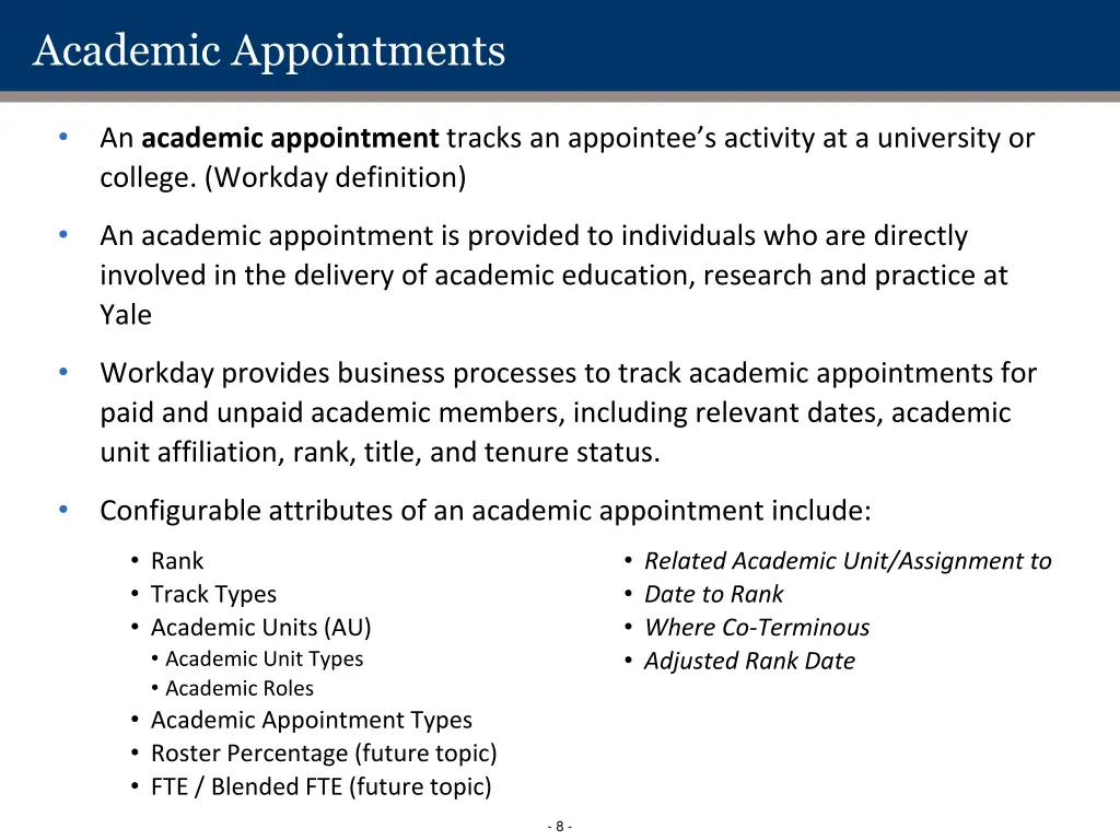 academic appointments 1