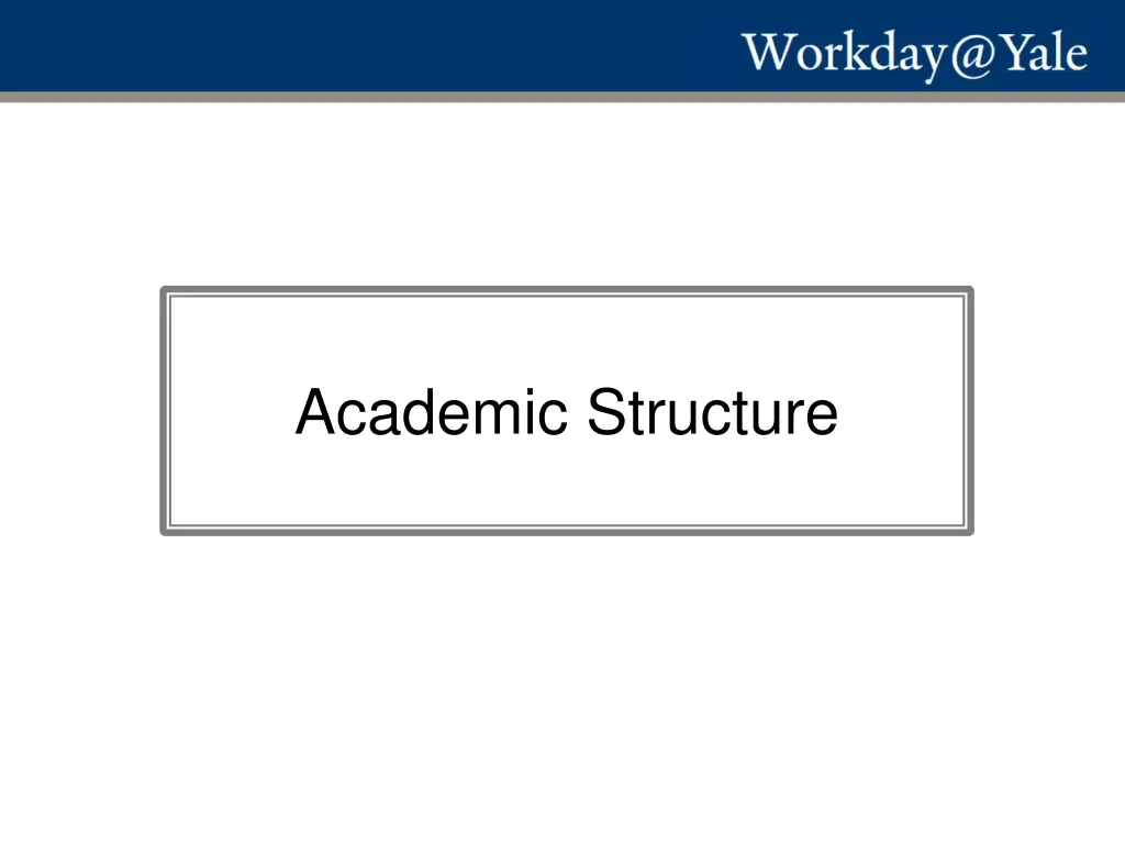 academic structure
