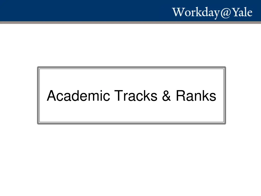 academic tracks ranks