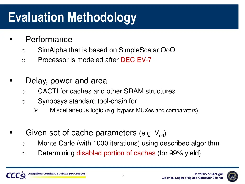evaluation methodology