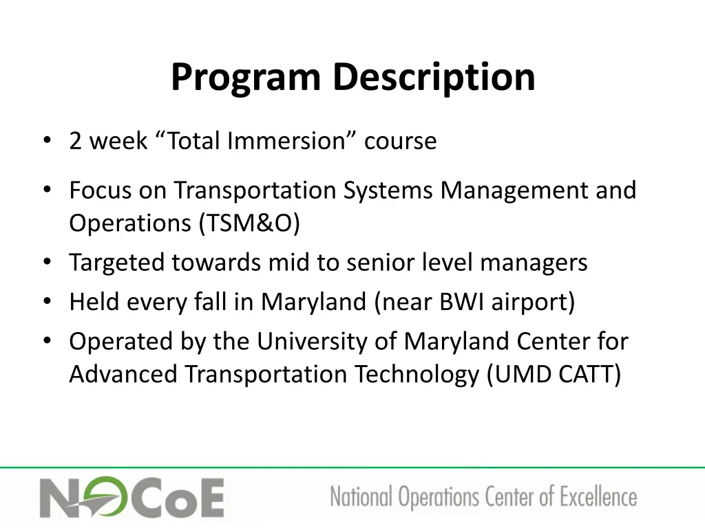 program description 1