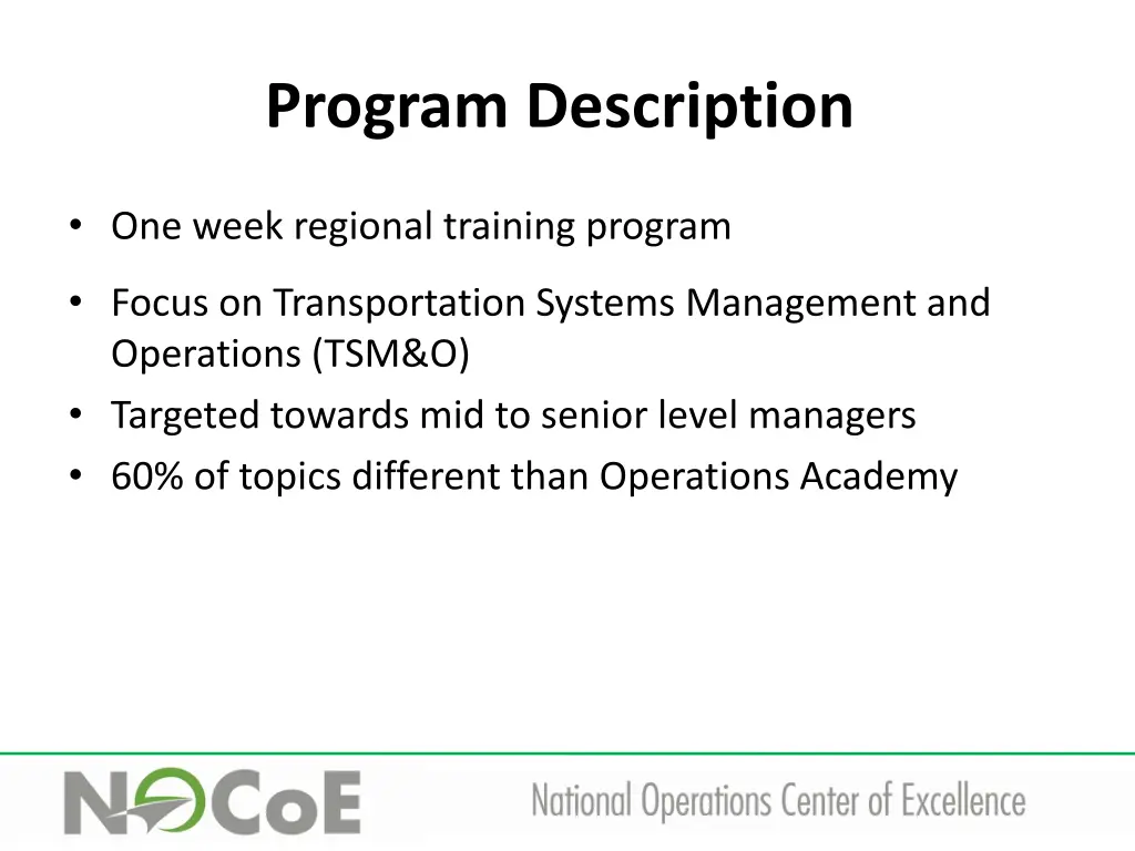 program description 2