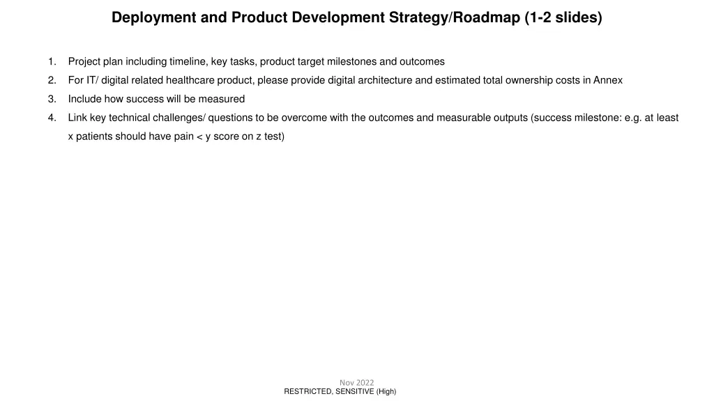 deployment and product development strategy