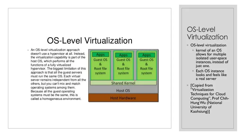 os level virtualization os level virtualization