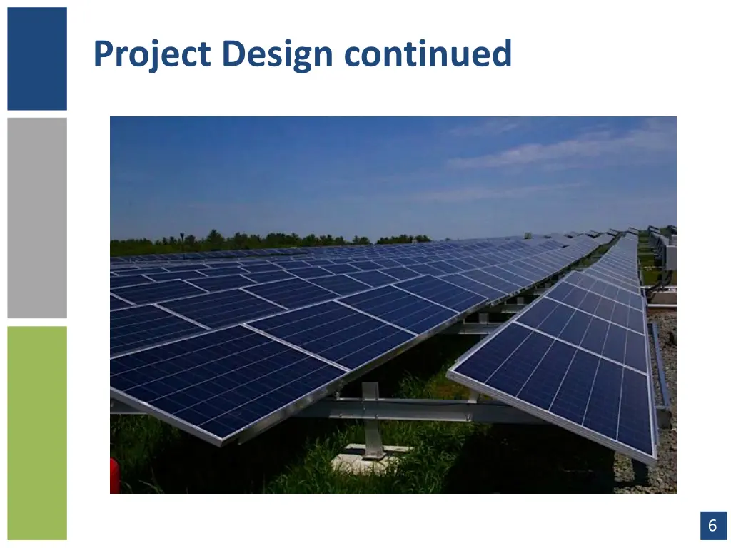 project design continued