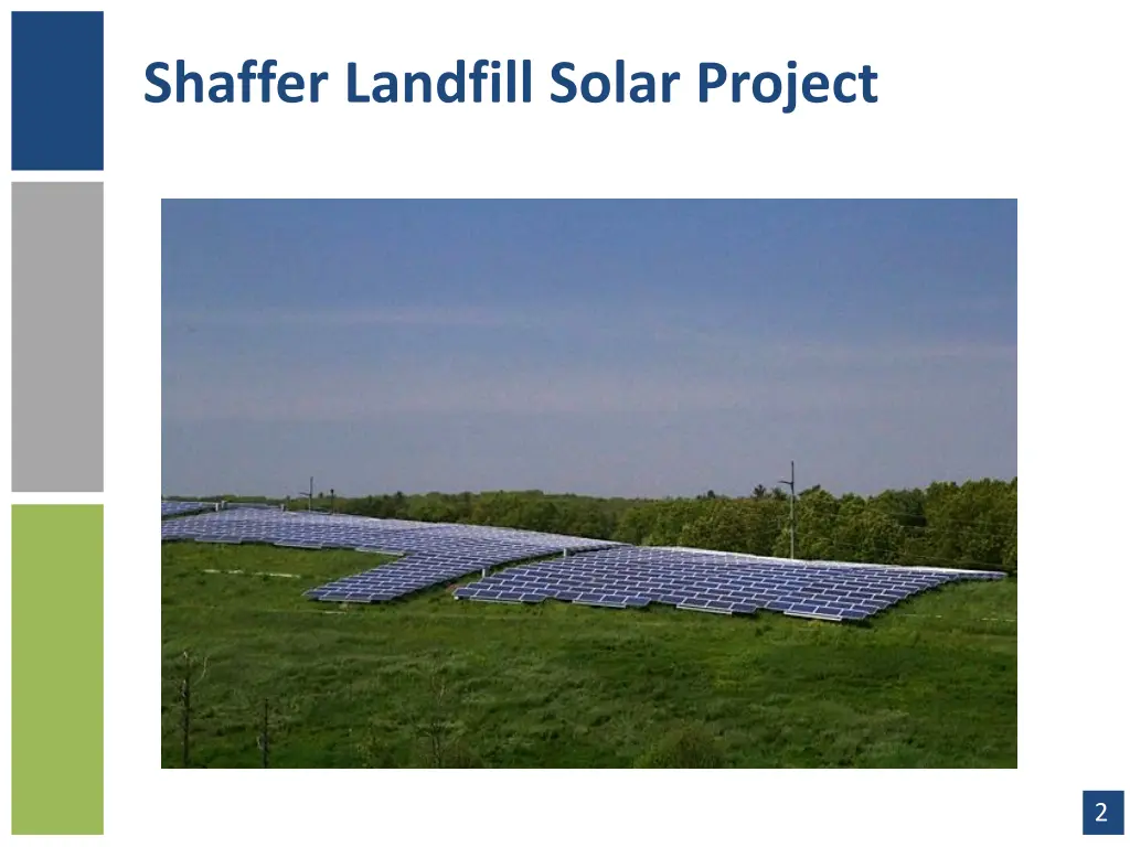 shaffer landfill solar project 1