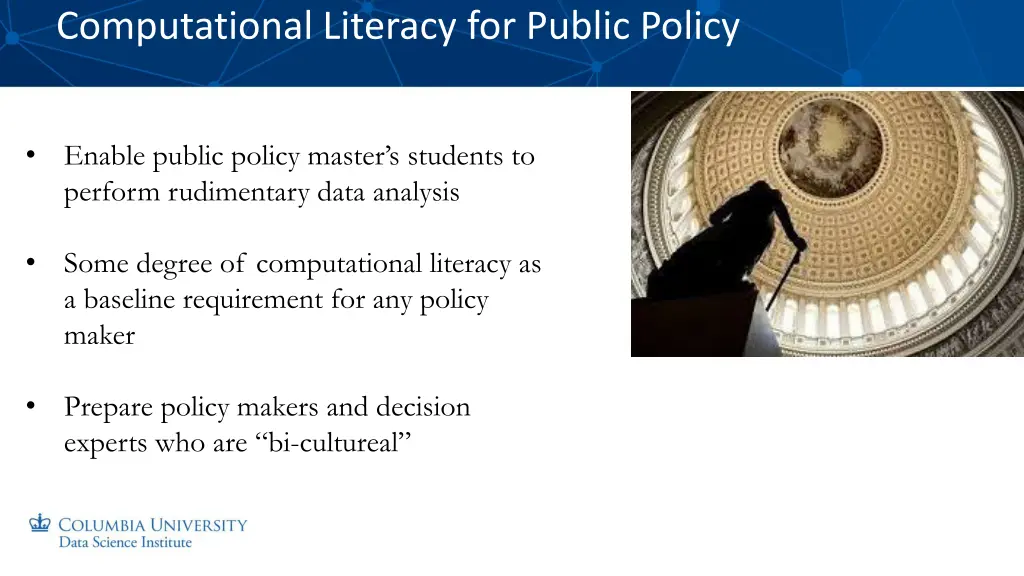 computational literacy for public policy