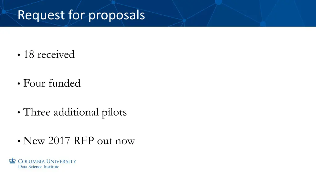 request for proposals