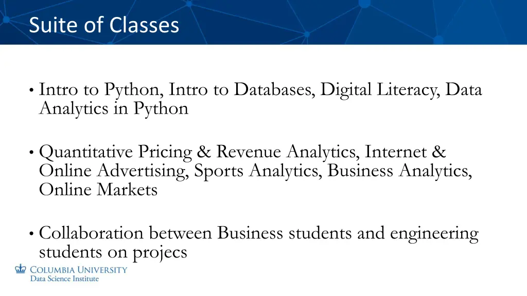 suite of classes 1