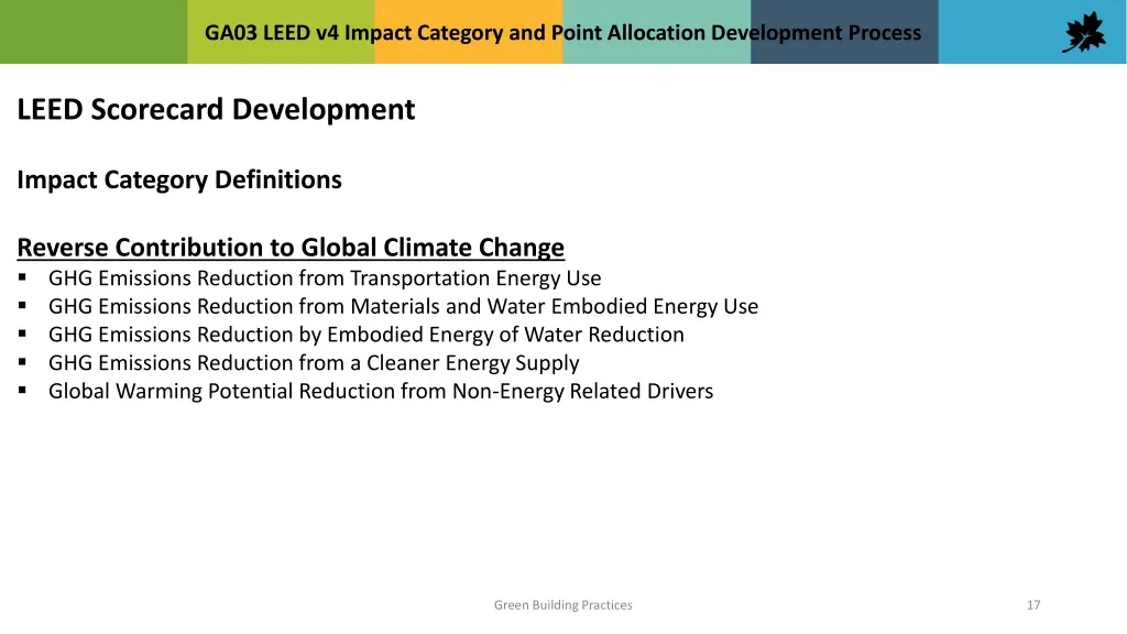 ga03 leed v4 impact category and point allocation 16