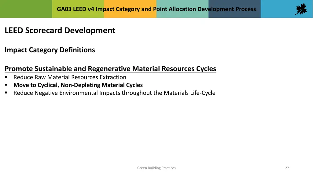 ga03 leed v4 impact category and point allocation 21