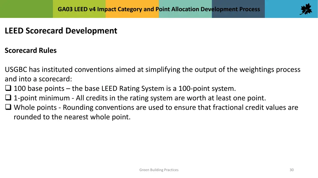 ga03 leed v4 impact category and point allocation 29