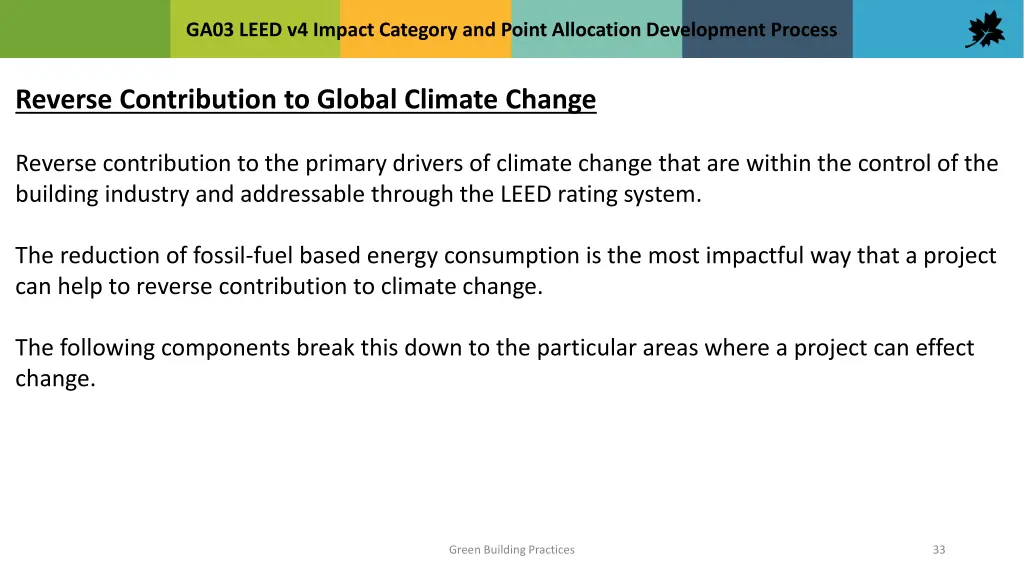 ga03 leed v4 impact category and point allocation 32